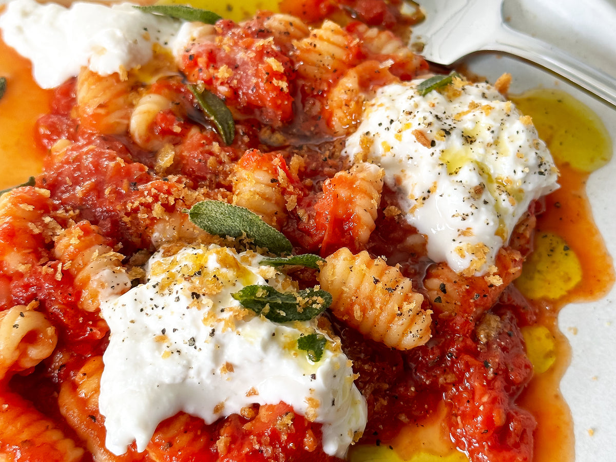 GNOCCHI SARDI, TOMATO SAUCE & SUPERSTRACCIA®