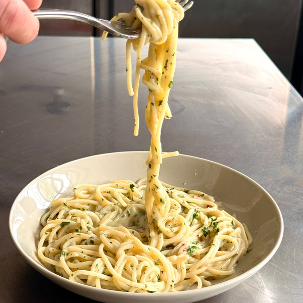 15 MINUTE CREMATTA, GARLIC & CHILLI SHAGHETTI