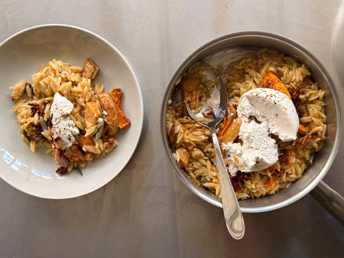 BURRELLA, SQUASH & SAGE ORZO