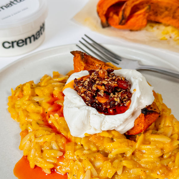 SPICED SQUASH & CREMATTA™ ORZO